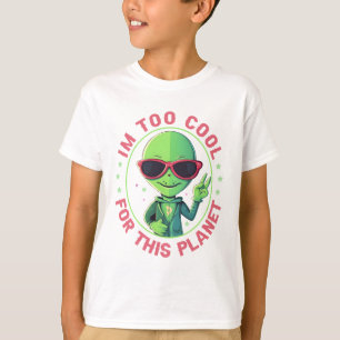 私はこの惑星カッコいいには向いていない Tシャツ
