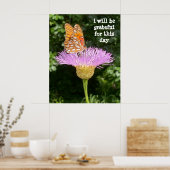 私はこの日、蝶のポスターに感謝する ポスター (キッチン)