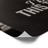 私はこの玉座を建てた:空の話椅子 ポスター (角)