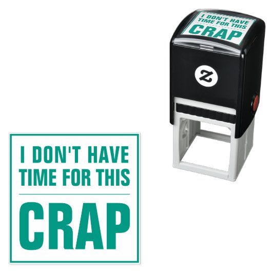 私はこの皮肉を言う時間がないおもしろい セルフインキングスタンプ (インサイチュ)