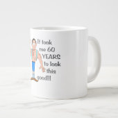 私はこの良い見た目に60年かかった。 ジャンボコーヒーマグカップ (正面右)