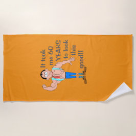 私はこの良い見た目に60年かかった。 ビーチタオル