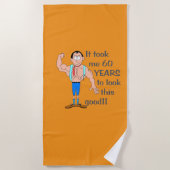 私はこの良い見た目に60年かかった。 ビーチタオル (正面)