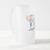 私はこの良い見た目に60年かかった。 フロストグラスビールジョッキ (正面左)