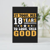 私はこの良い誕生日を見るのに18年かかった サンキューカード (スタンド正面)