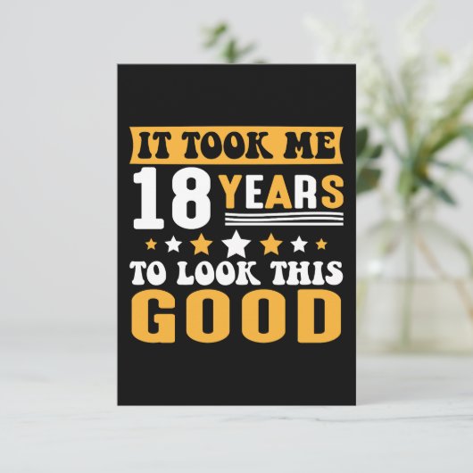 私はこの良い誕生日を見るのに18年かかった サンキューカード (スタンド正面)