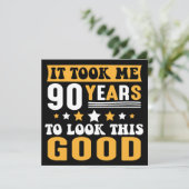 私はこの良い誕生日を見るのに90年かかった サンキューカード (スタンド正面)