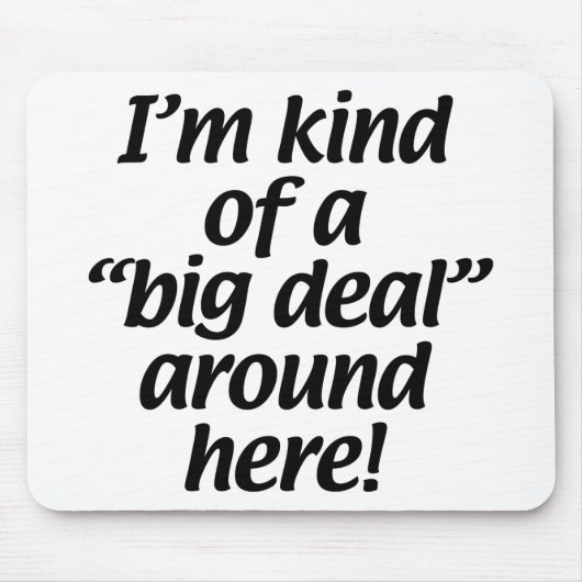 私はこの辺にちょっと大事です マウスパッド (正面)