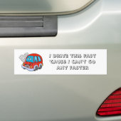 私はこの速い運転します バンパーステッカー (車上)