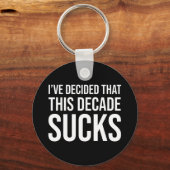 私はこの10年のを決め最低た キーホルダー (正面)