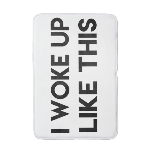 私はこの|のおもしろいの引用文のように目覚めました バスマット (正面縦)