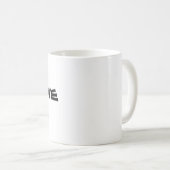 "私はこの"マグに値します コーヒーマグカップ (正面右)
