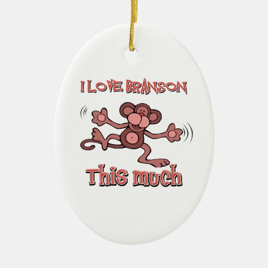 私はこのBRANSONを大いに愛します セラミックオーナメント (正面)