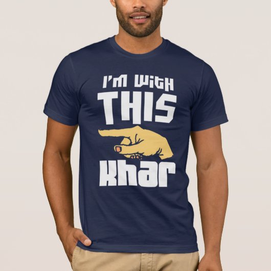 私はこのKharとあります Tシャツ (正面)