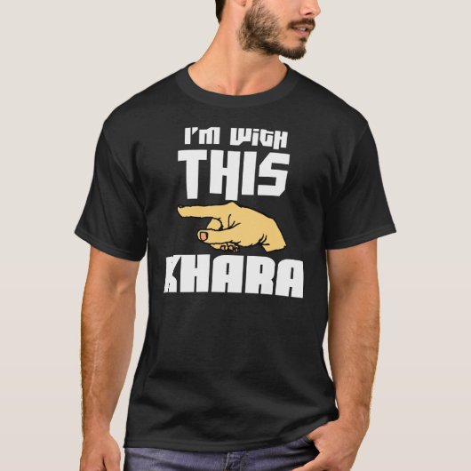 私はこのKharaとあります Tシャツ (正面)