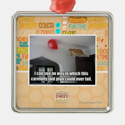 私はこれが失敗できる方法無しことを見ることができます メタルオーナメント (正面)