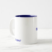 私はこれのための私の幼年期をあきらめましたか。 ツートーンマグカップ (正面左)