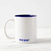 私はこれのための私の幼年期をあきらめましたか。 ツートーンマグカップ (左)