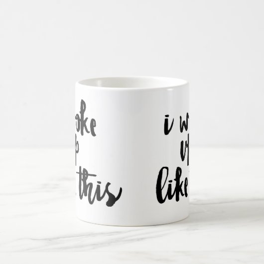 「私はこれのように目覚めました コーヒーマグカップ (中央)