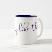 私はこれのように目覚めました ツートーンマグカップ (正面右)