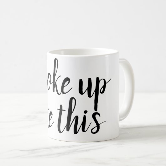 私はこれのように…おもしろいなコーヒー・マグを目覚めました コーヒーマグカップ (正面右)