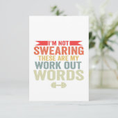 私はこれらが私のトレーニング語体育館であると誓っていない サンキューカード (スタンド正面)