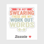 私はこれらが私のトレーニング語体育館であると誓っていない シール (シート)