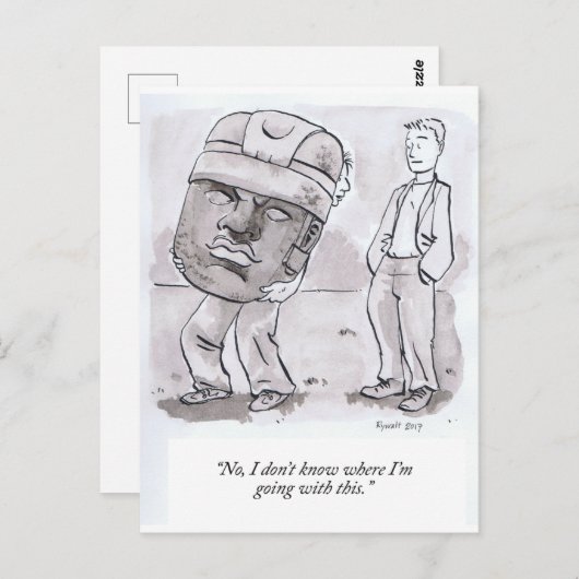 私はこれをどこに行くのか分からない ポストカード (正面/裏面)