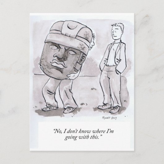 私はこれをどこに行くのか分からない ポストカード (正面)