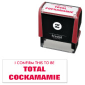 私はこれをトータルなコカマミーであると確認する セルフインキングスタンプ (インサイチュ)