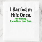 私はこれを禁じた 長方形シール (バッグ)