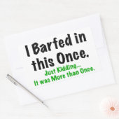 私はこれを禁じた 長方形シール (封筒)