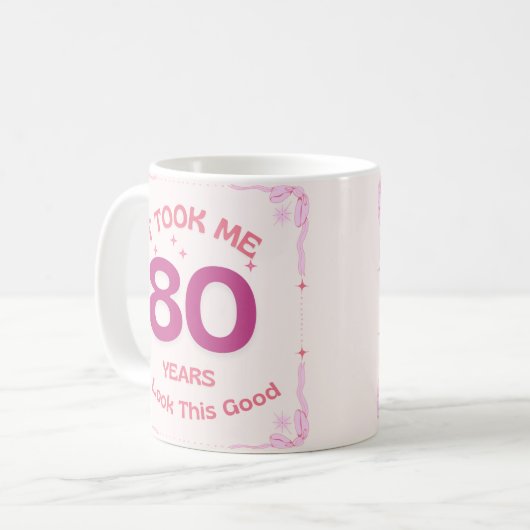 私はこれを見るのに80年かかった コーヒーマグカップ (正面左)