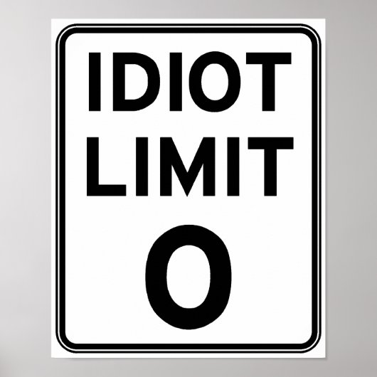 私はこれ以上のバカには対処できない ポスター (正面)