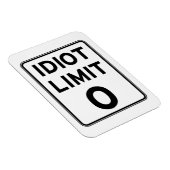 私はこれ以上のバカには対処できない マグネット (右側)