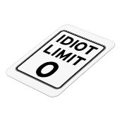 私はこれ以上のバカには対処できない マグネット (左側)