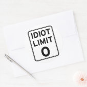 私はこれ以上のバカには対処できない ラウンドシール (封筒)