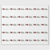 私はころびました愛します子馬: "私はハート子馬ころびました" ラッピングペーパー (フラット)