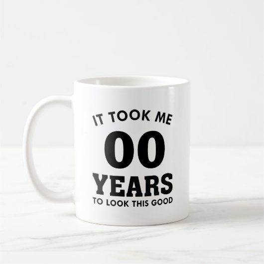 私はこんな良い見た目に何年もかかった コーヒーマグカップ (左)