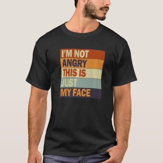 私はこ怒この顔ではない Tシャツ (正面)