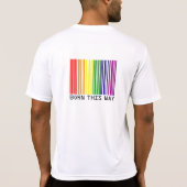 私はこ生まれこの方法で両面 Tシャツ (裏面)