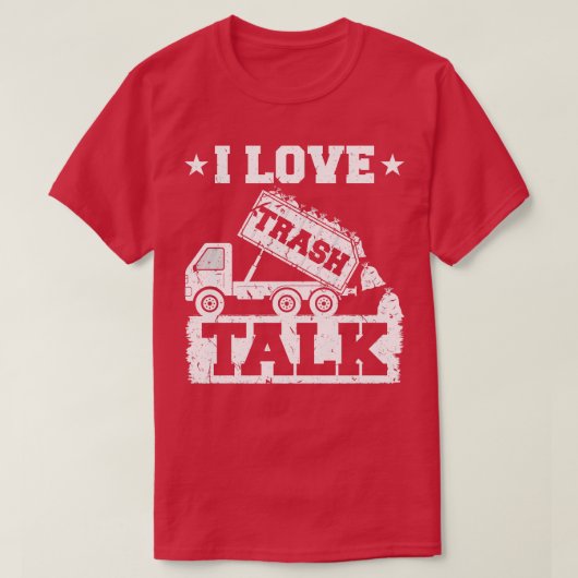 私はごみ出しおもしろいの人が好き Tシャツ (デザイン正面)
