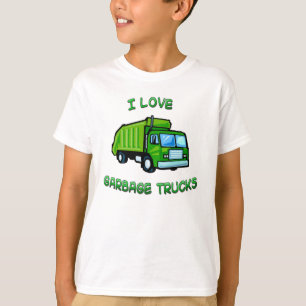 私はごみ収集車の子供の乳児のワイシャツを愛します Tシャツ