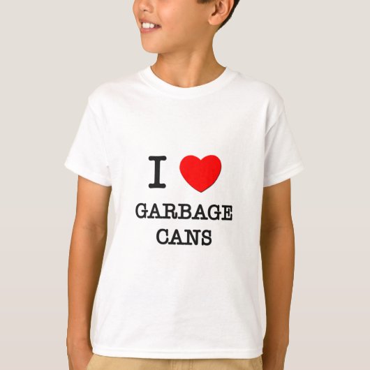 私はごみ箱を愛します Tシャツ (正面)