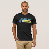 私はさえずります! より多くの従節を得て下さい。 カスタマイズ可能なTwitter Tシャツ (正面フル)