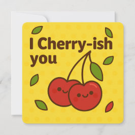 私はさくらんぼっぽいYou Greeting Card シーズンカード