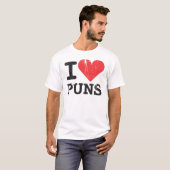 私はしゃれの基本的なTシャツを愛します Tシャツ (正面フル)