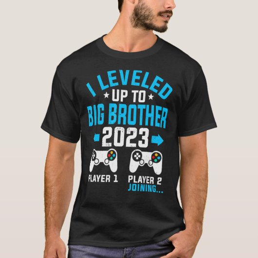私はすぐにビッグブラザーになるためにパパ2023にレベルアップ Tシャツ (正面)