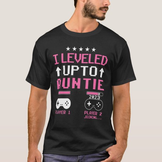 私はすぐにAuntie 2023ゲーマーまでレベルアップAun Tシャツ (正面)