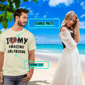 私はすごいガールフレンドが大好き Tシャツ